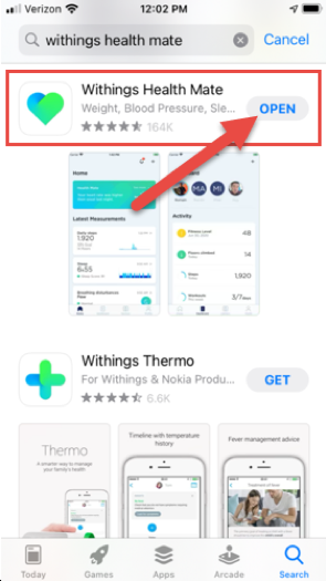 Open app from App Store