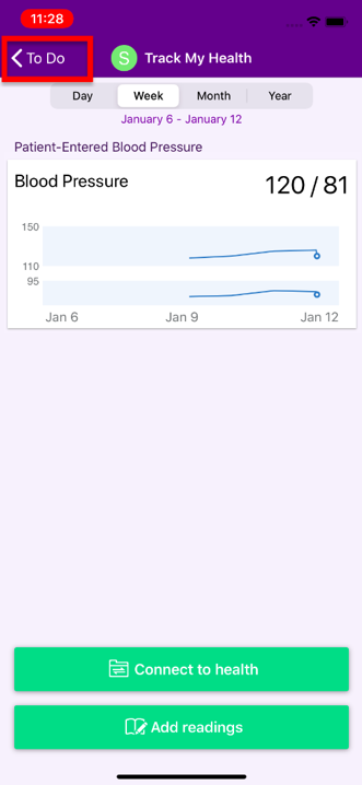 Select To Do from Track My Health