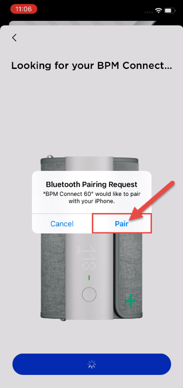Select pair again to continue
