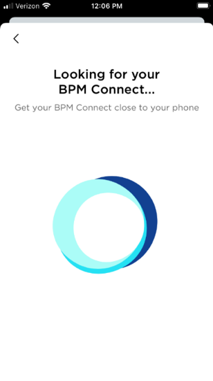 Smartphone searching for device