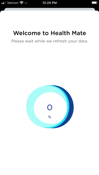 Device app starting to refresh
