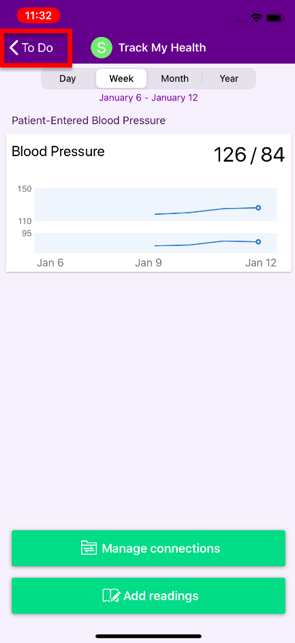 Select To Do from Track My Health